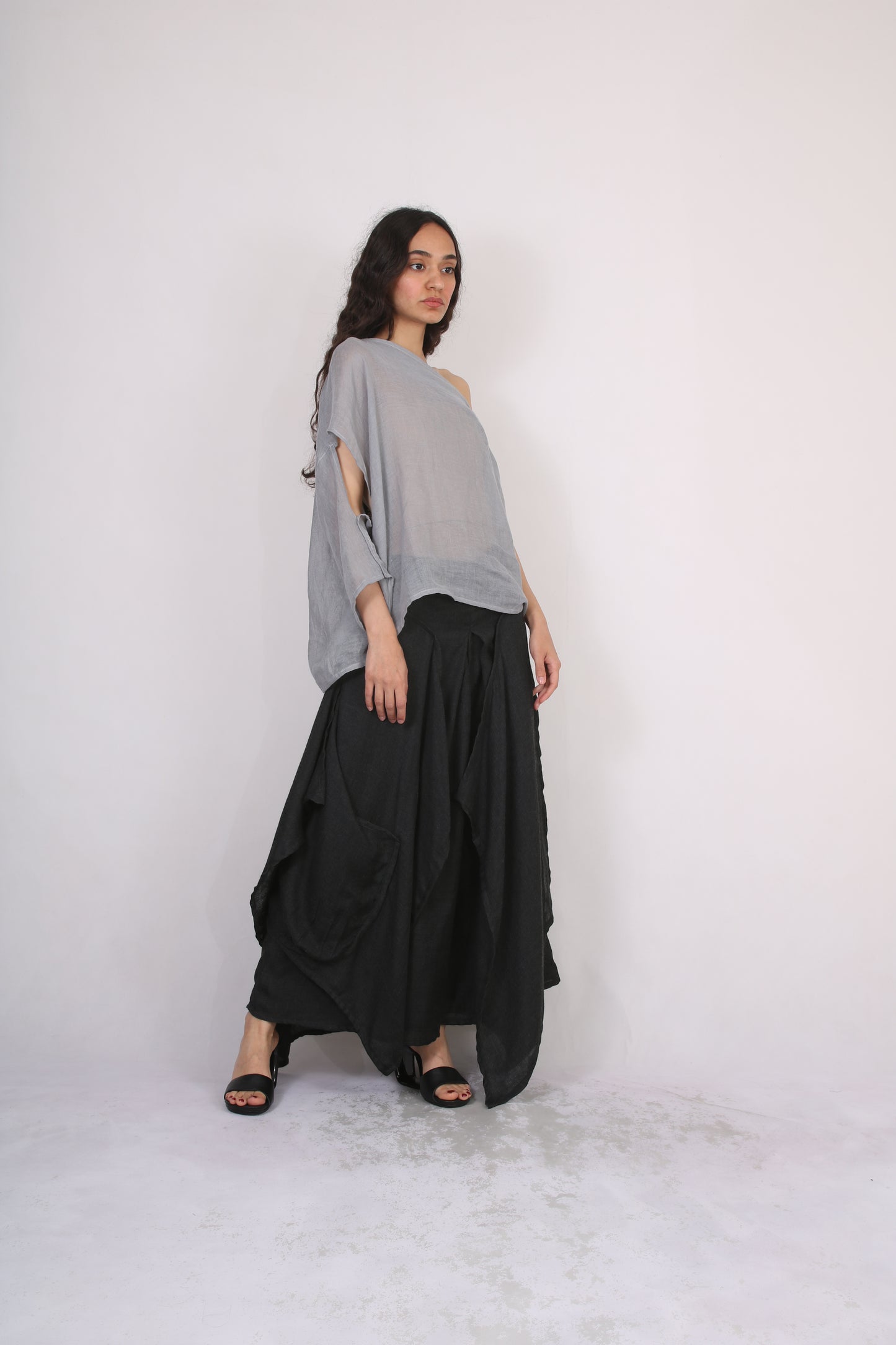 Veil Asymmetry Blouse