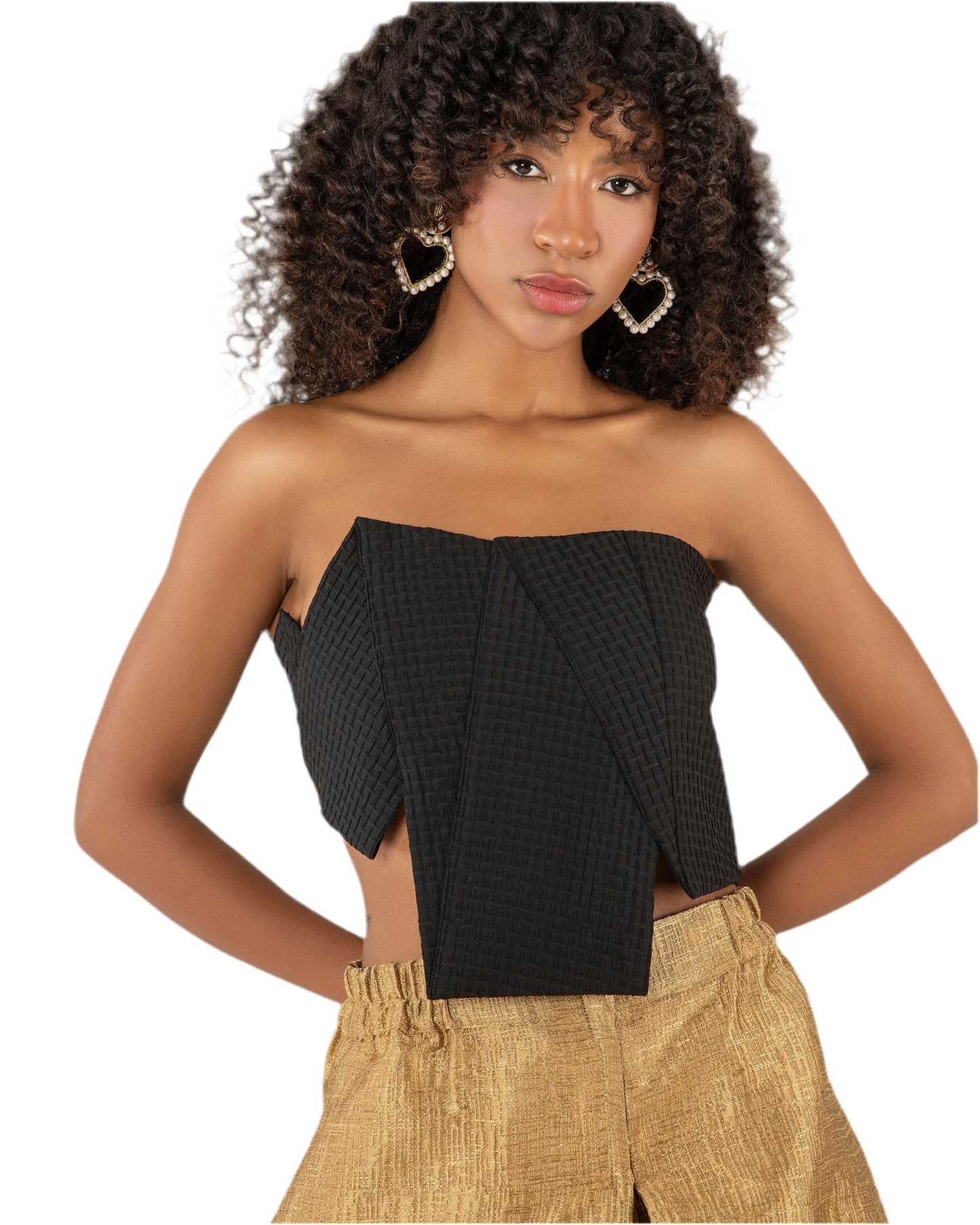 The Noir Edge Crop Top