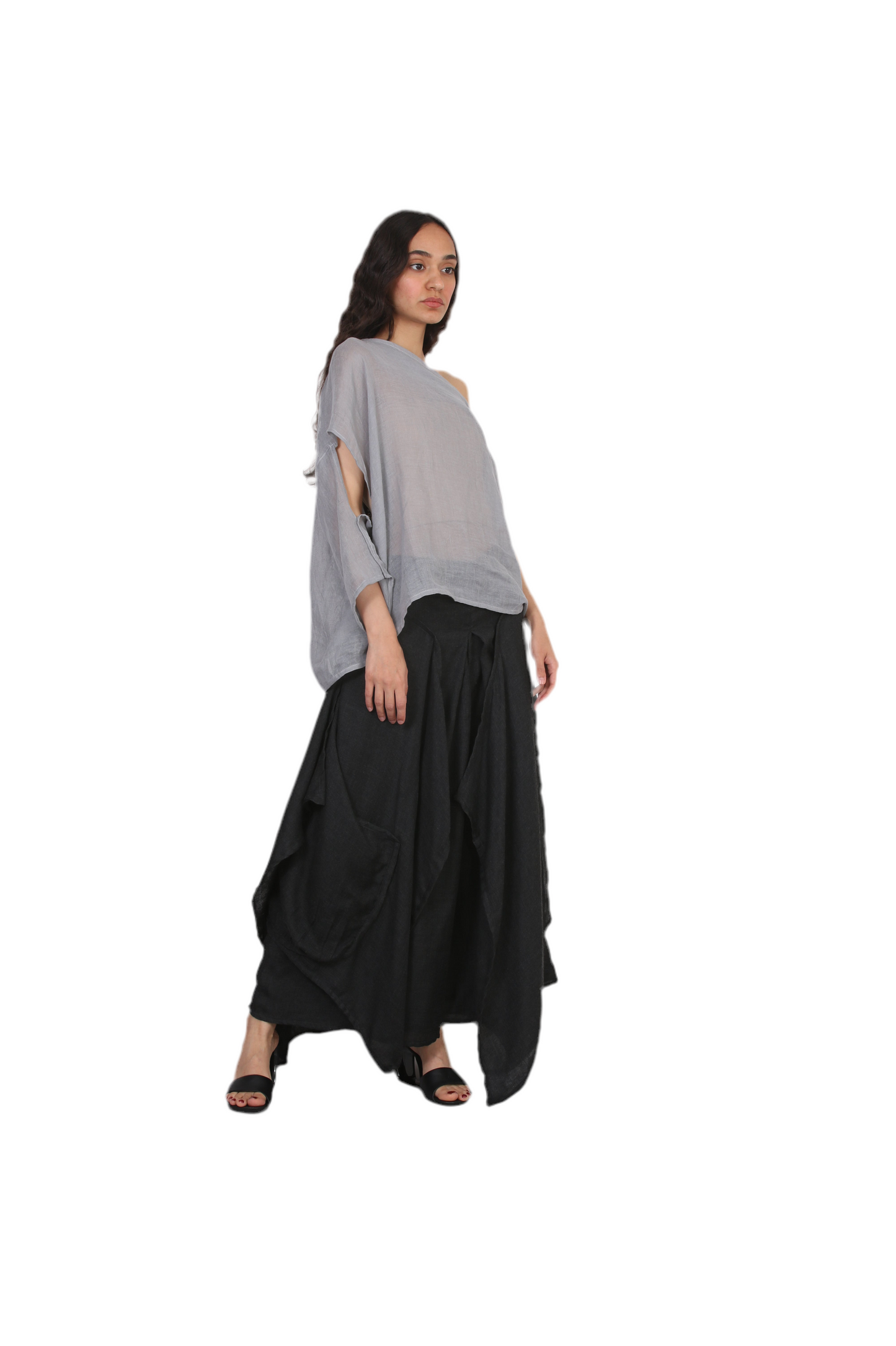 Veil Asymmetry Blouse