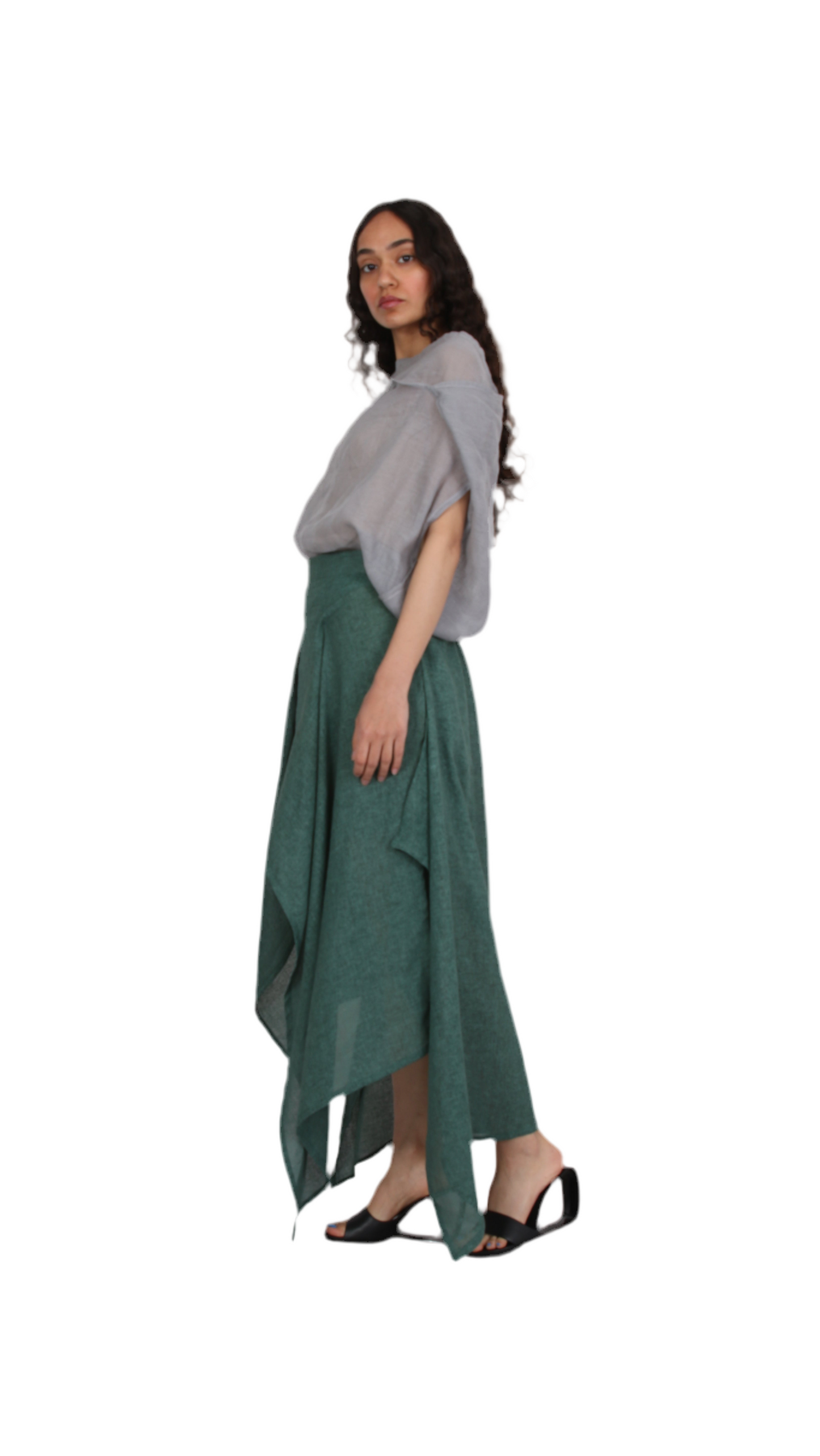 Veil Asymmetry Blouse