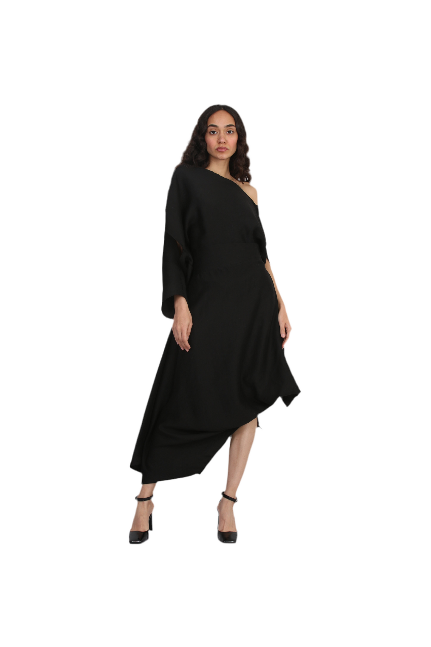 Veil Asymmetry Blouse