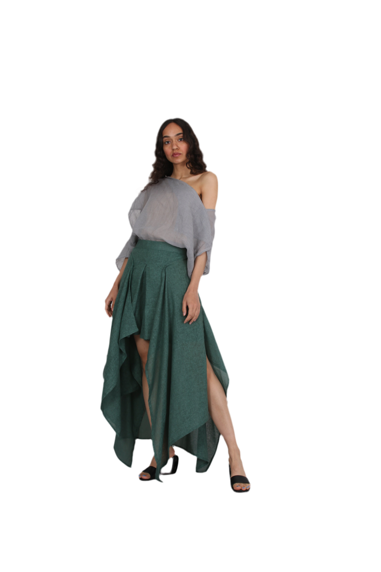 Veil Asymmetry Blouse