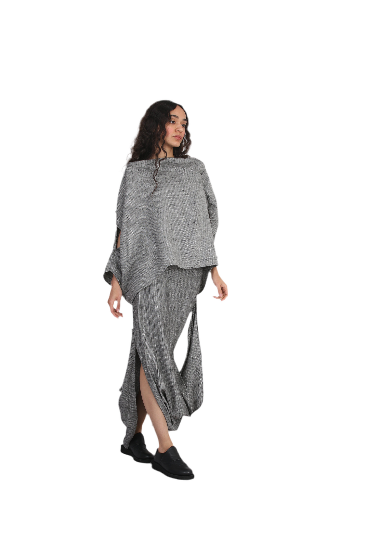 Veil Asymmetry Blouse