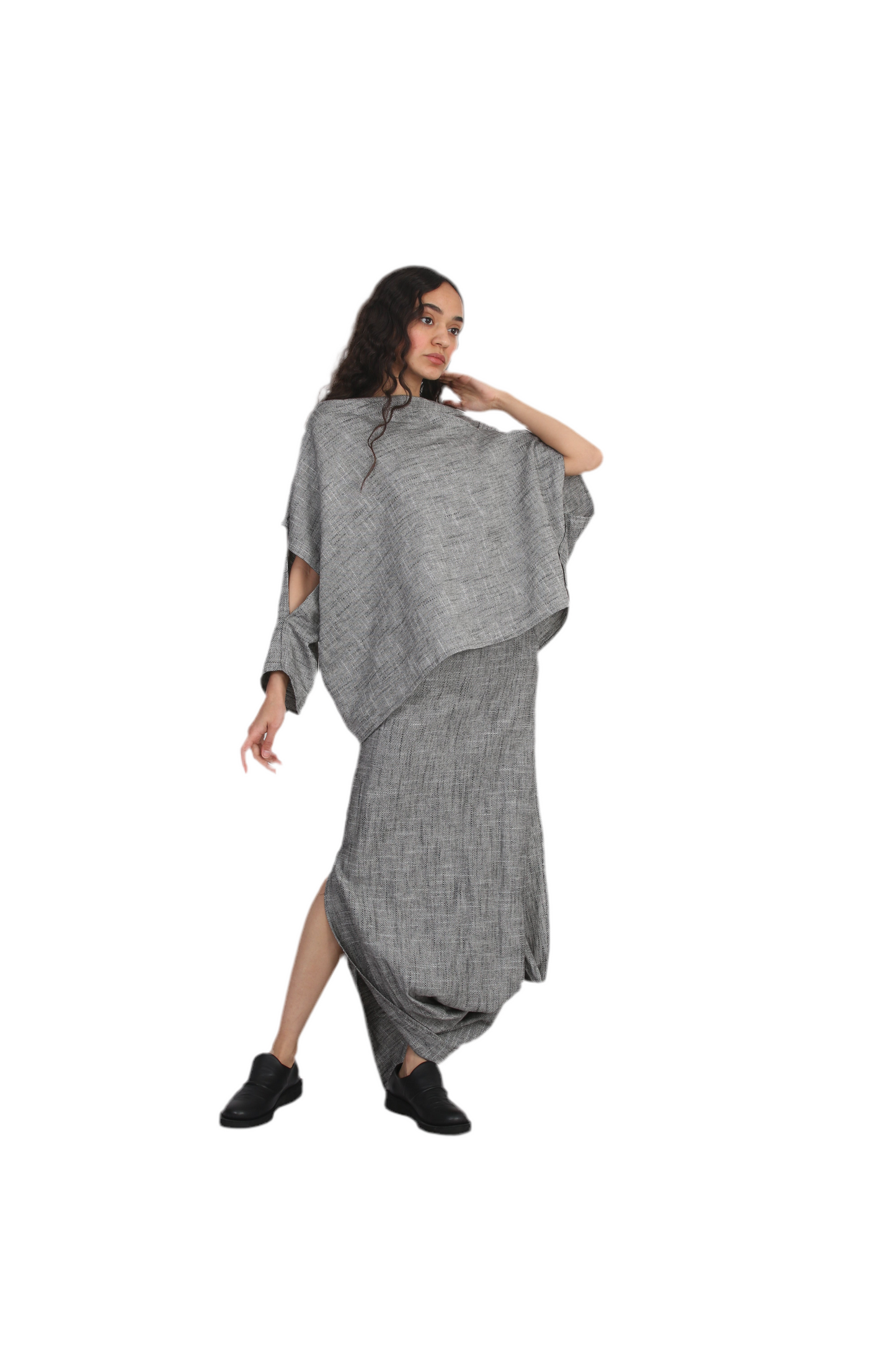 Veil Asymmetry Blouse