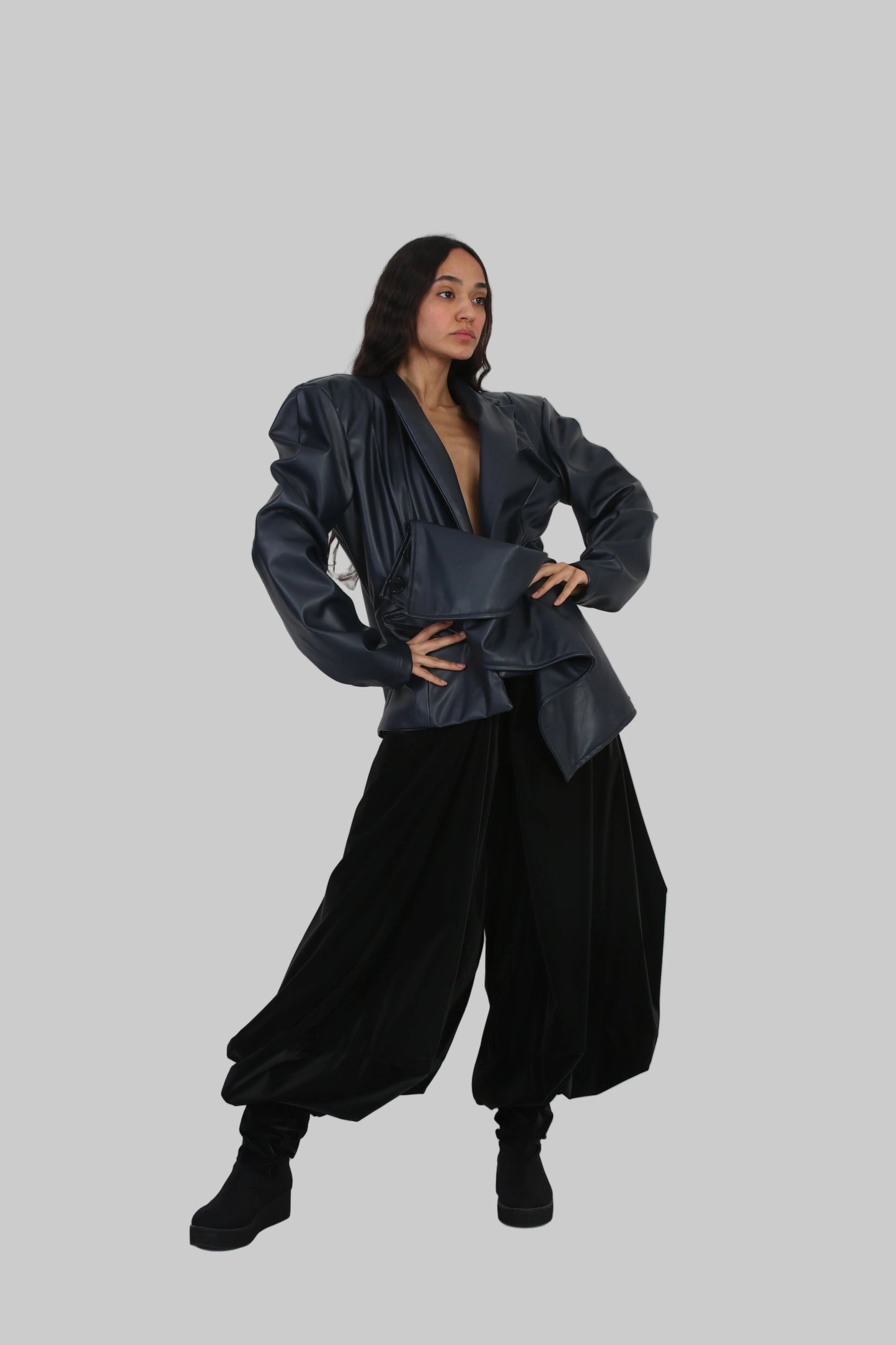Onyx Sculptural Blazer