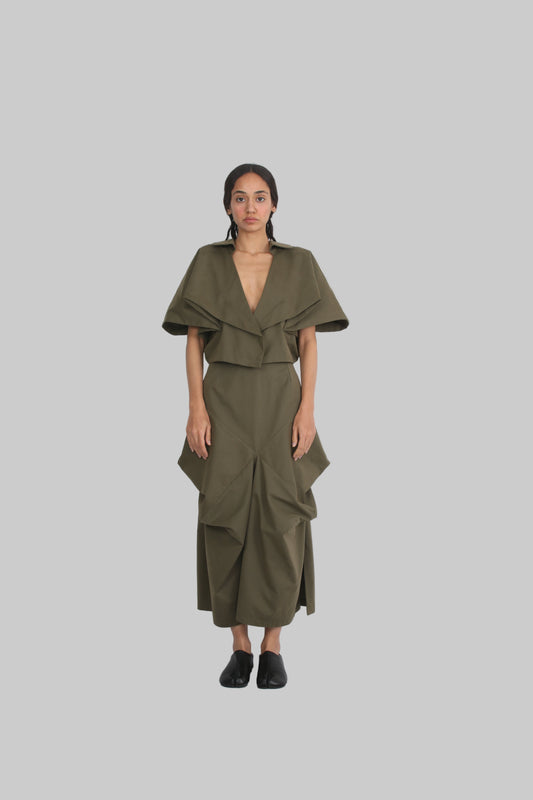 Eternal Fold Rainproof cropped coat