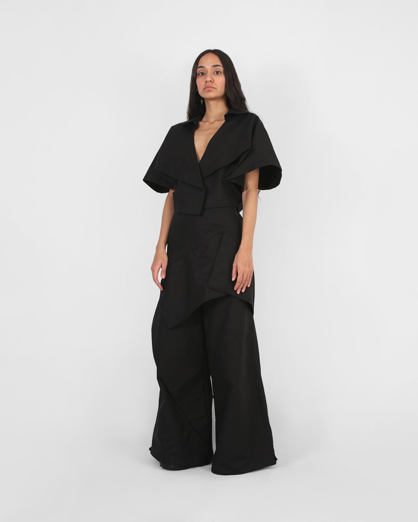 Eternal Fold cropped coat