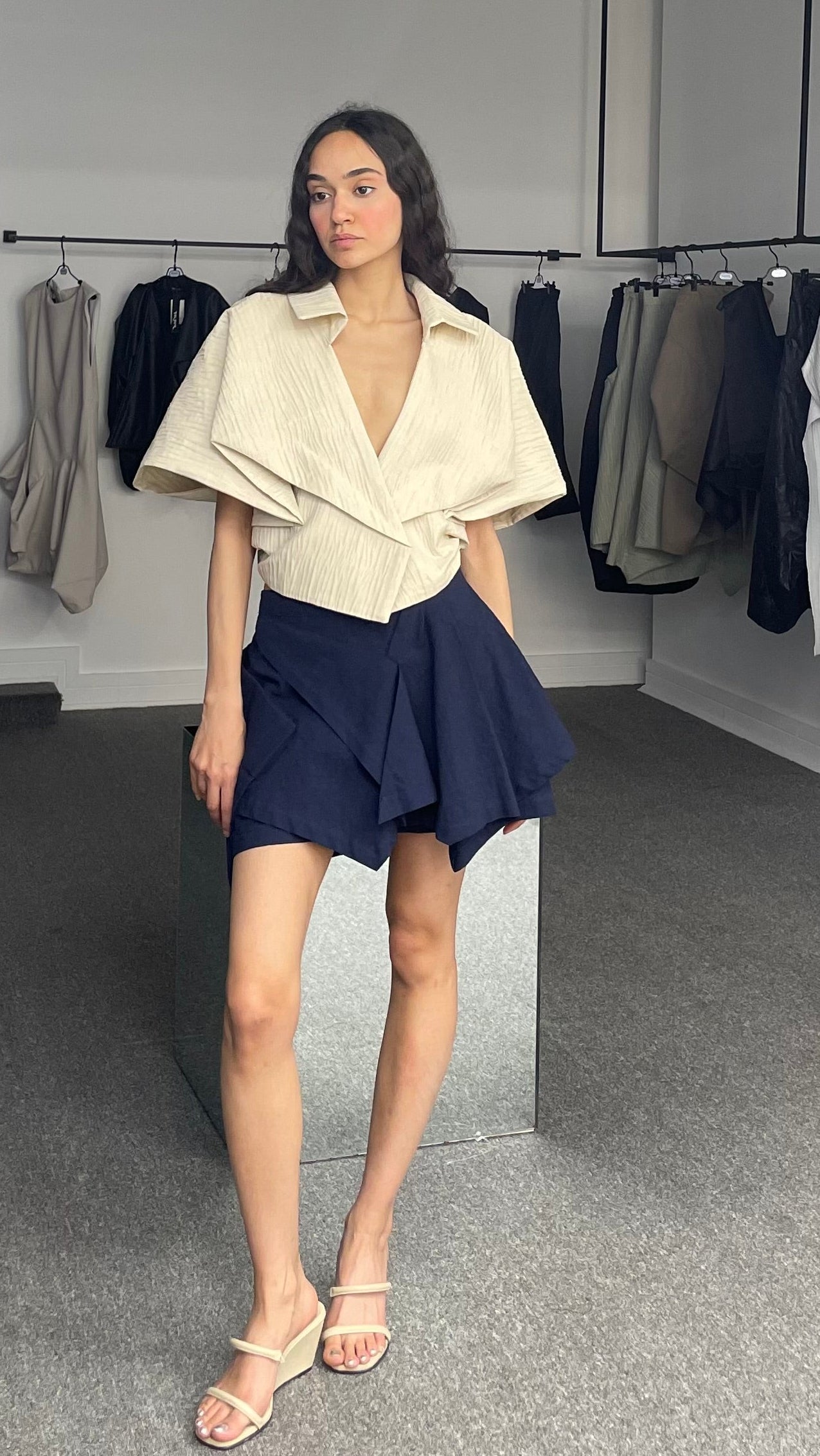 Sky fold Skort
