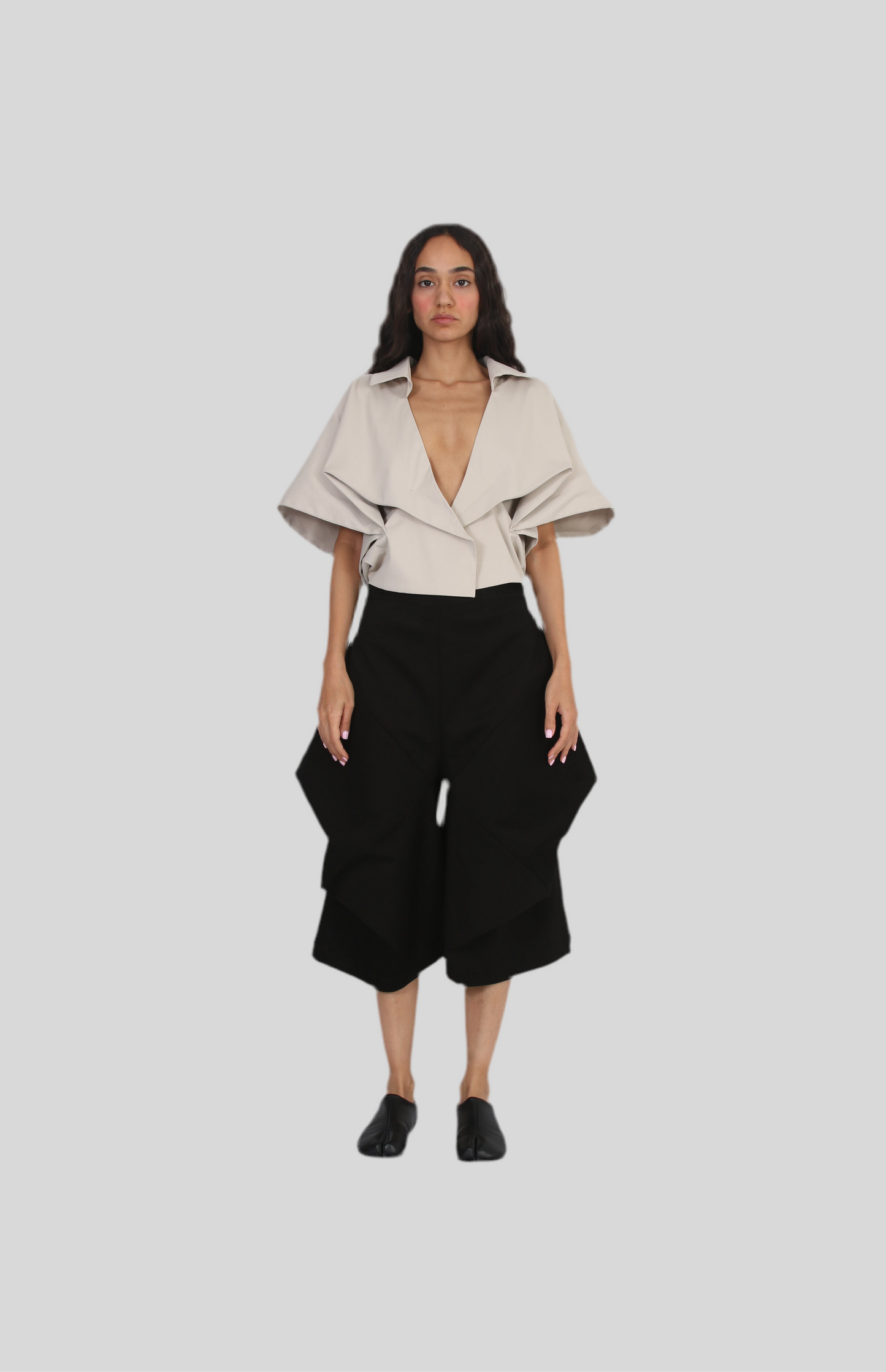 Eternal Fold cropped coat