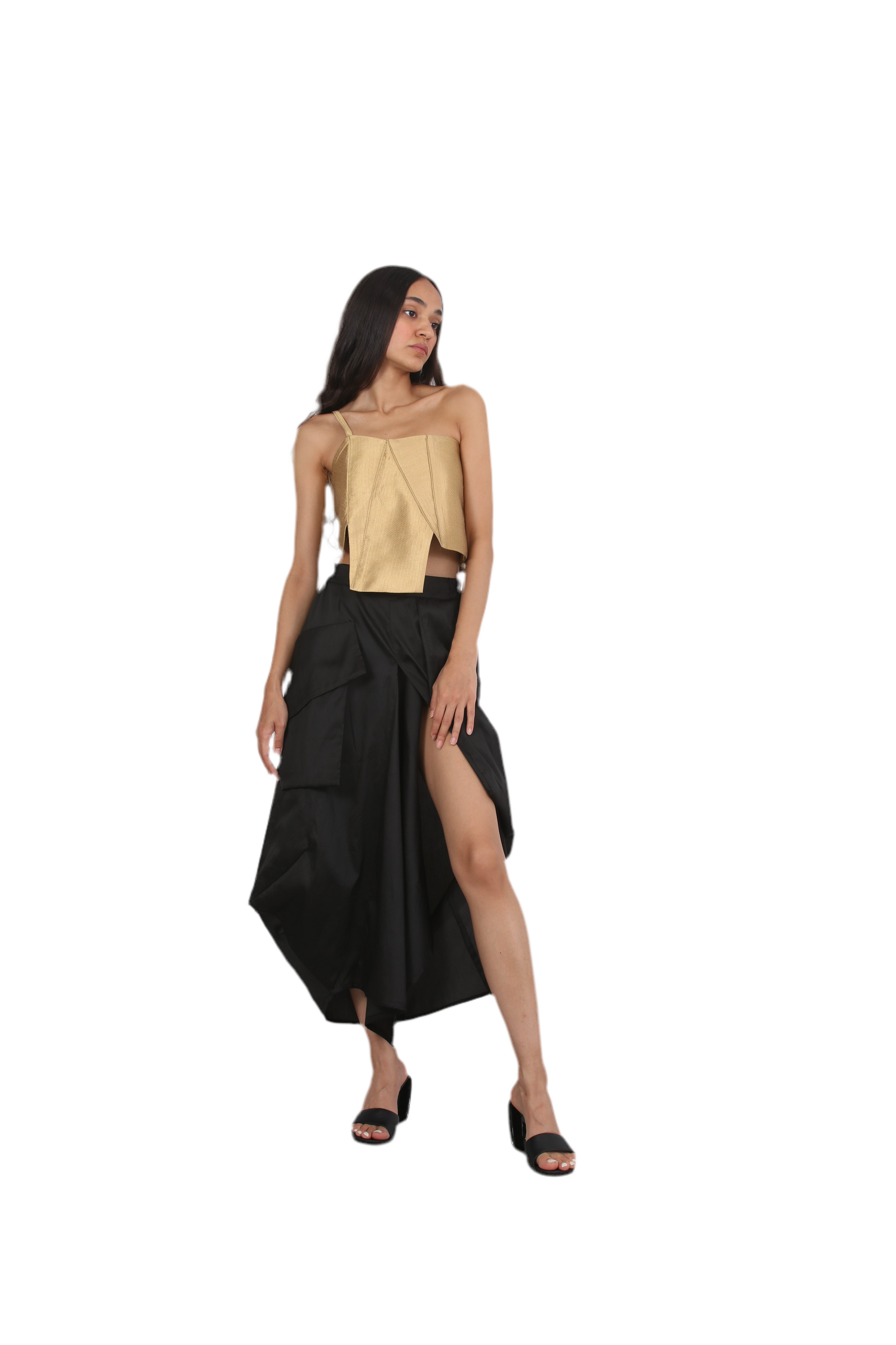 The Noir Edge Crop Top