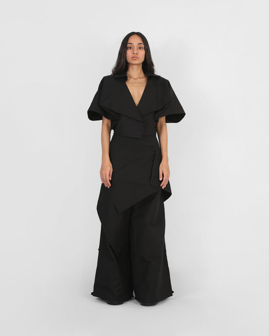 Eternal Fold cropped coat