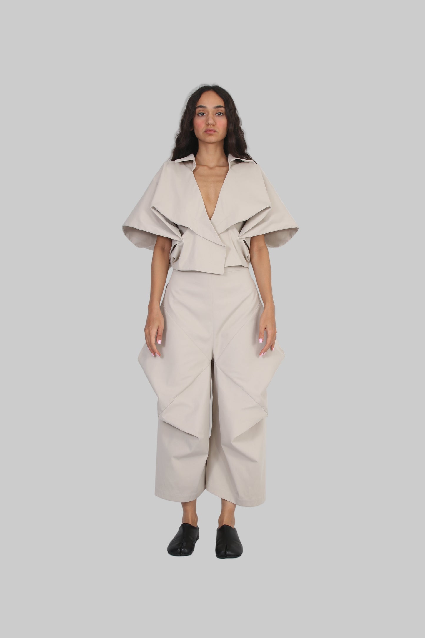 Eternal Fold cropped coat