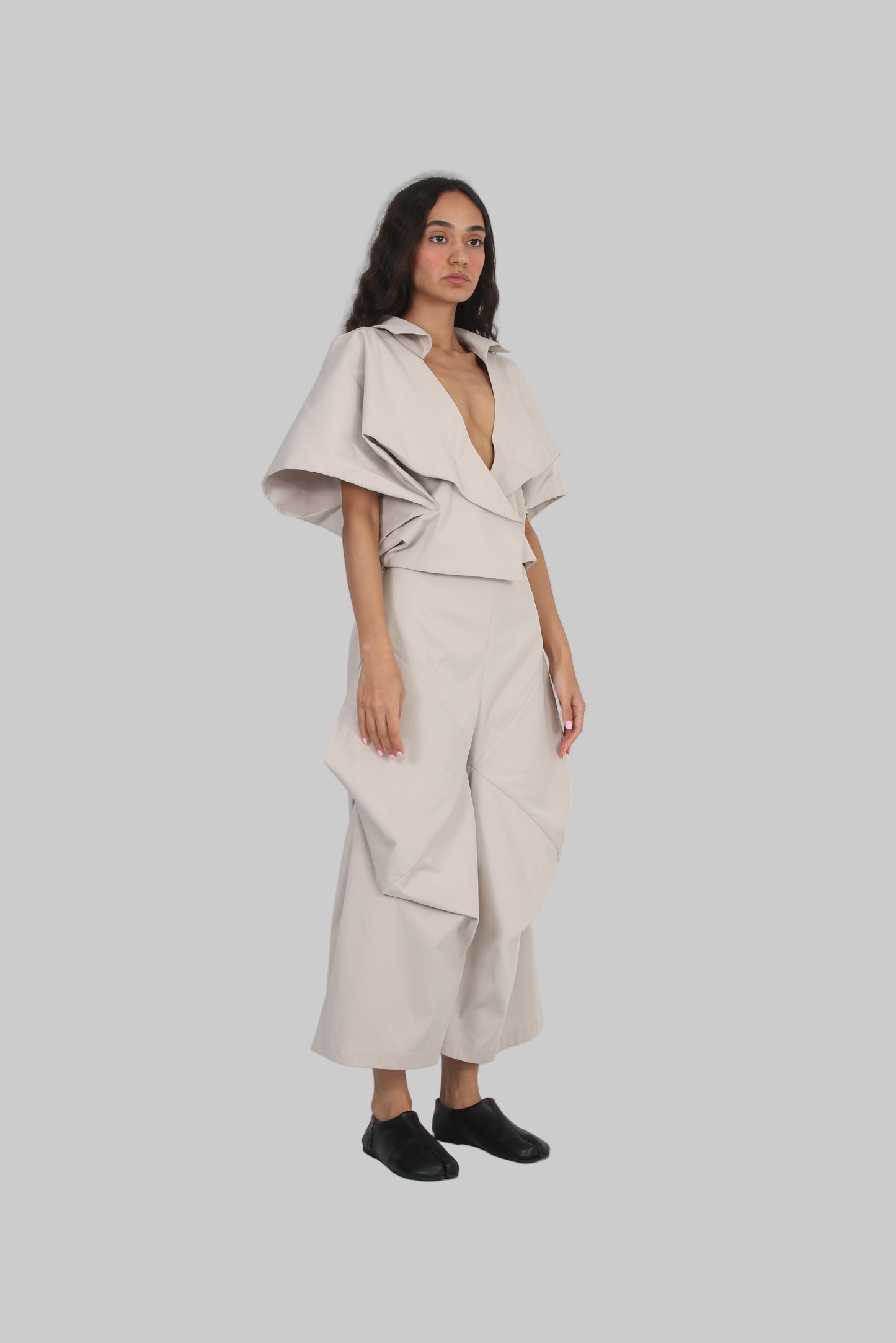 Eternal Fold cropped coat