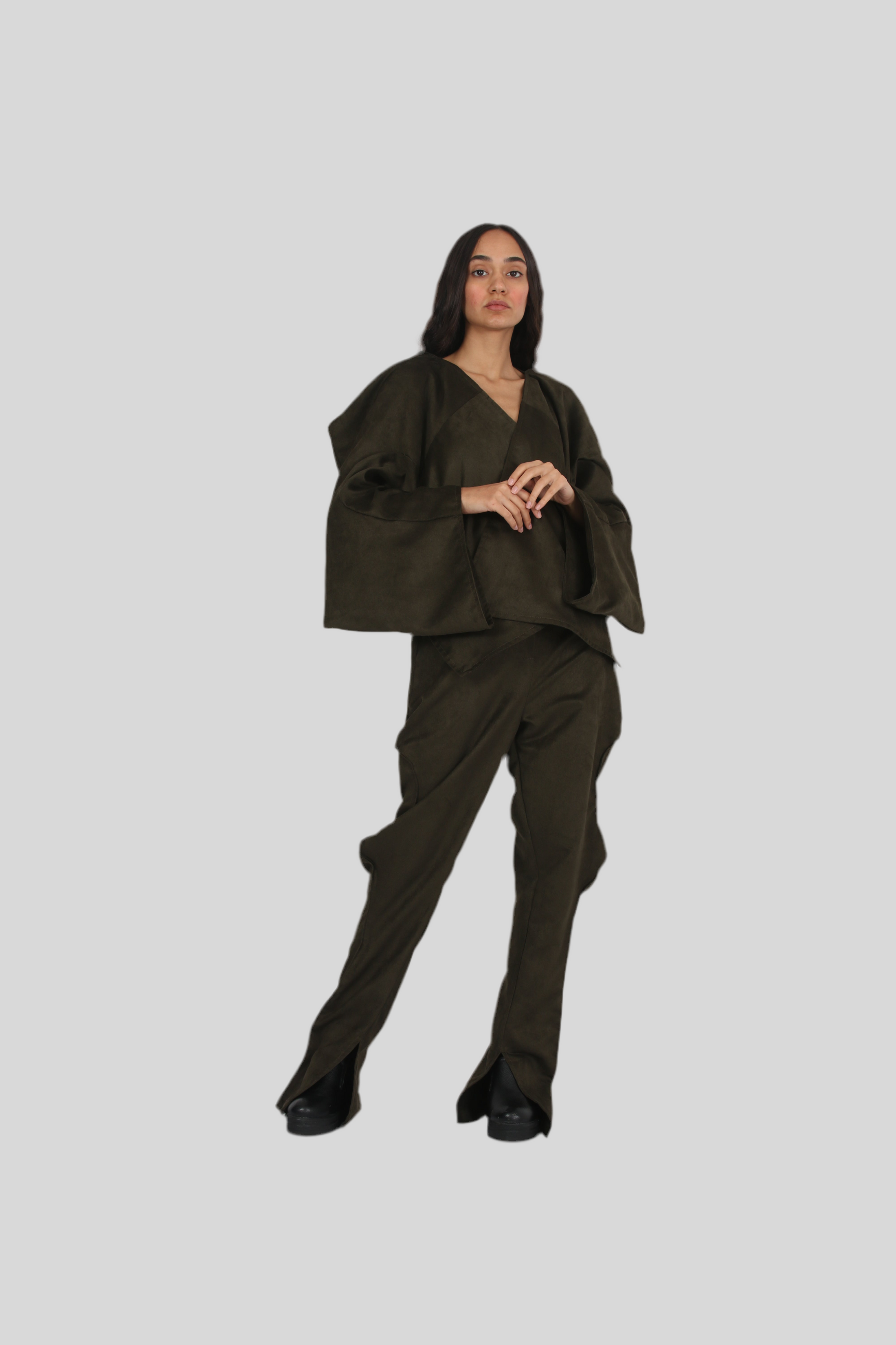 The Koan Jacket in Faux Suede