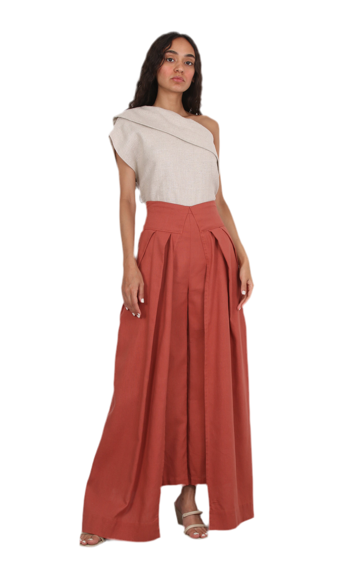 Asymmetry one shoulder Top