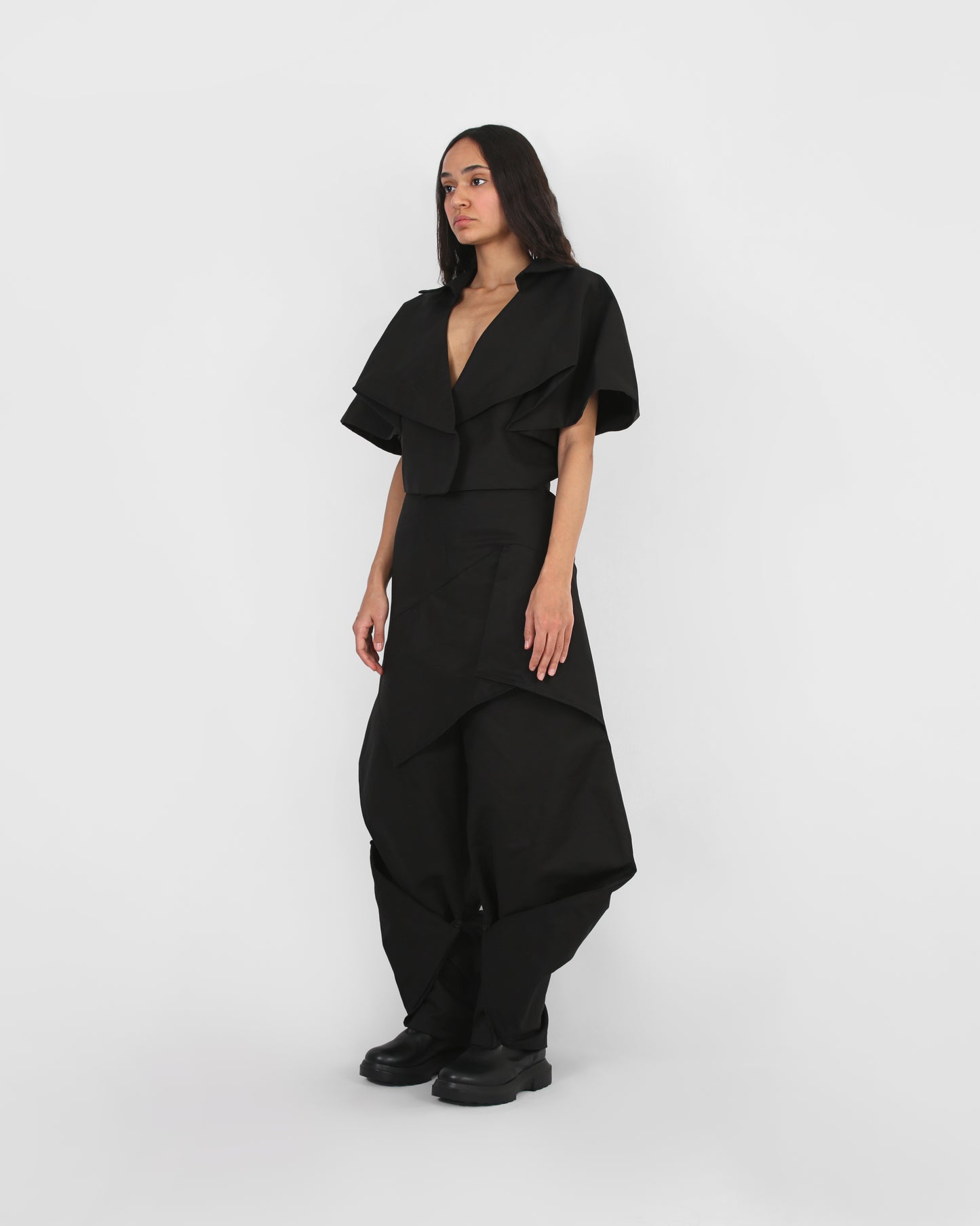 Eternal Fold cropped coat