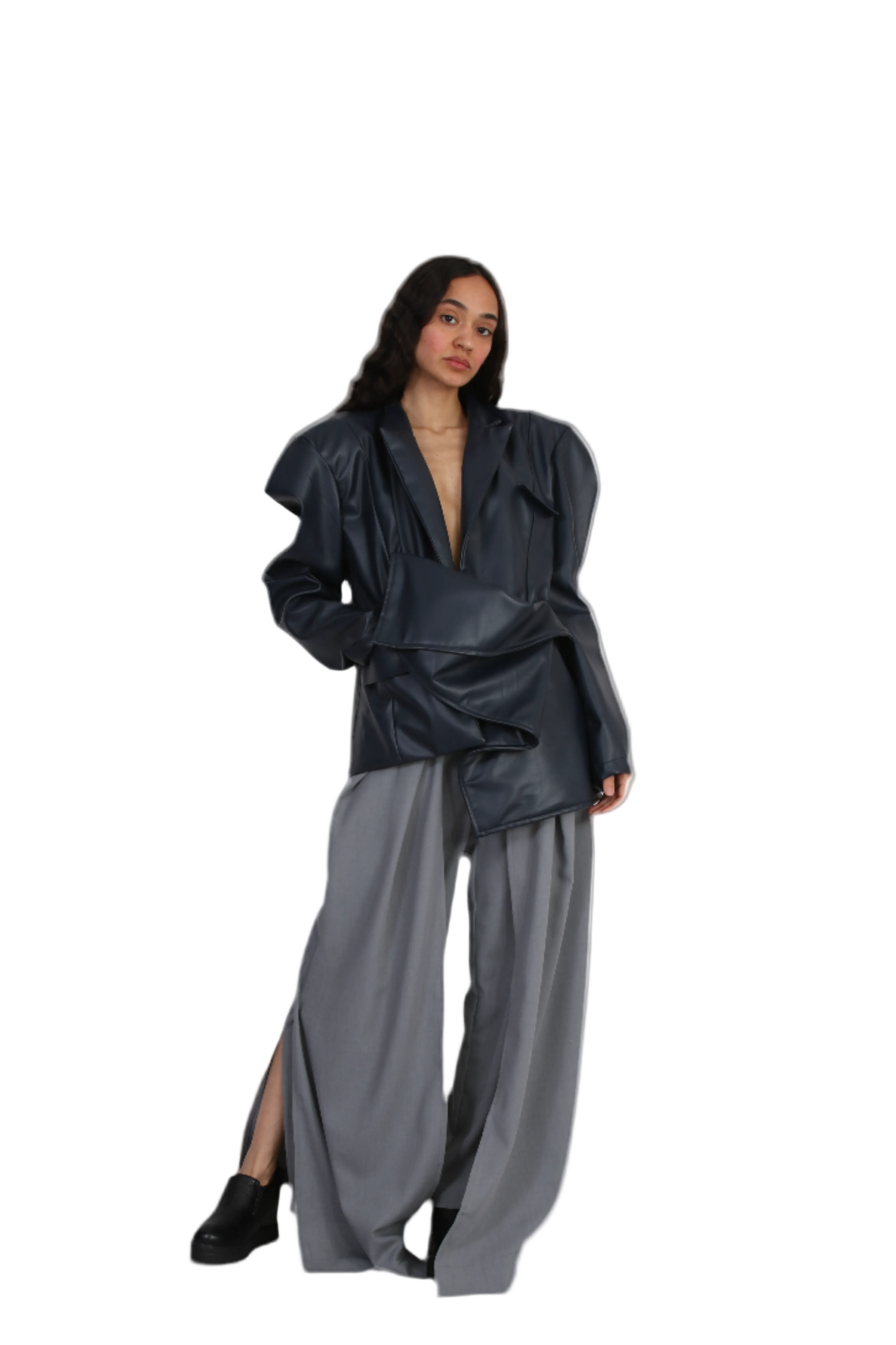 Onyx Sculptural Blazer