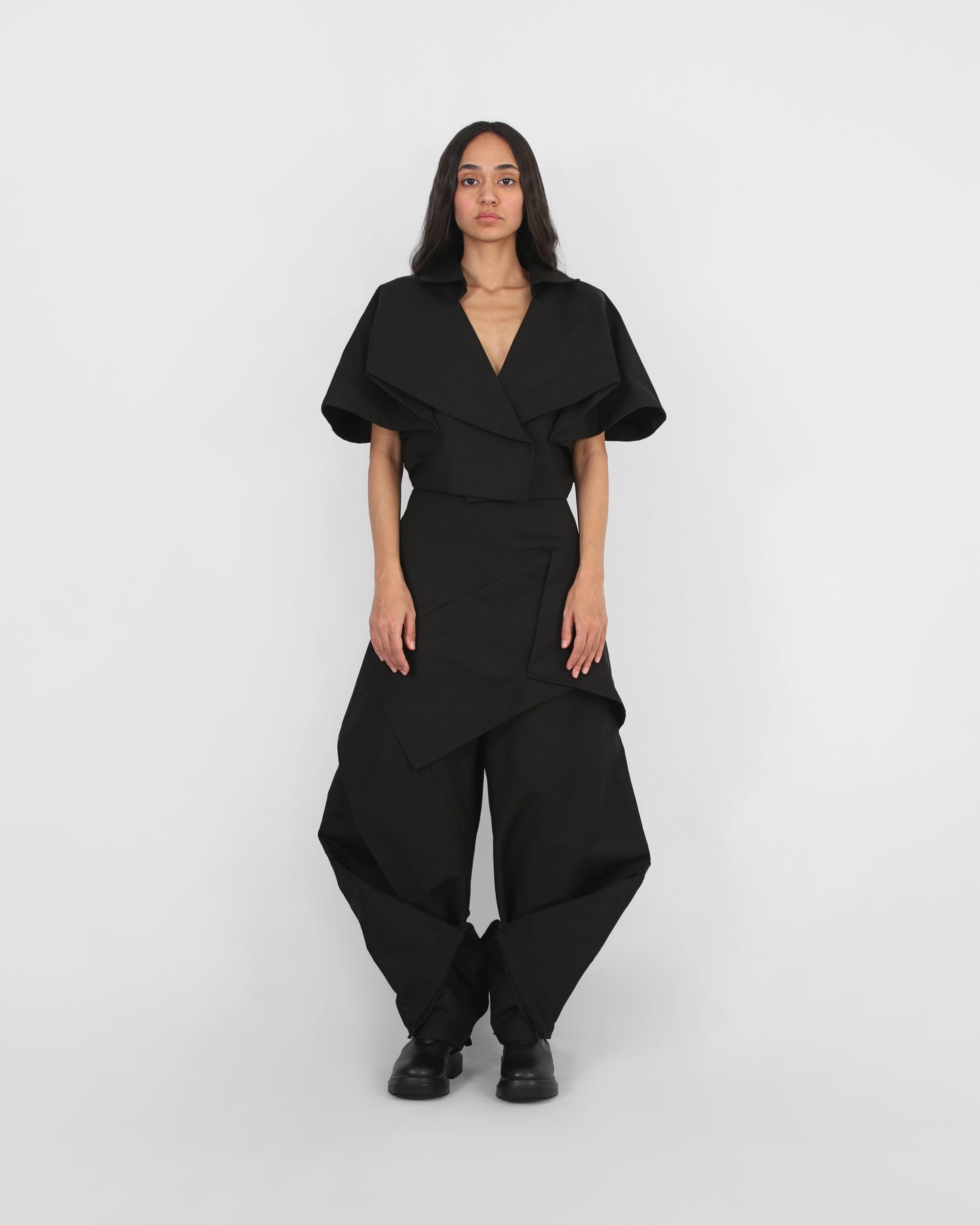 Eternal Fold cropped coat
