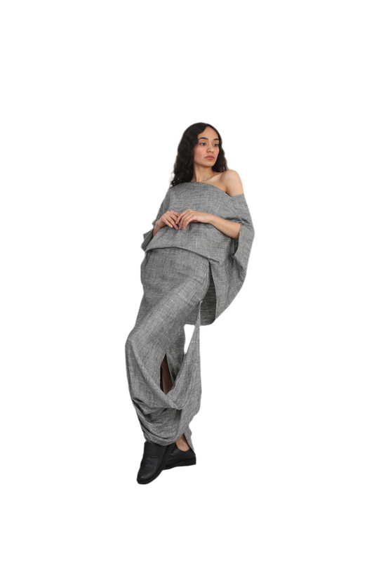 Veil Asymmetry Blouse