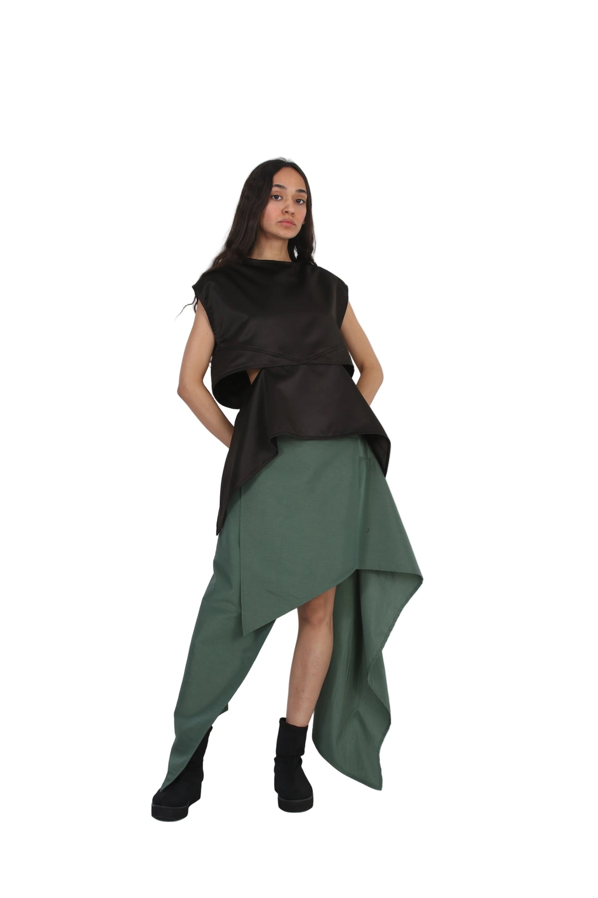 Eclipsed layered skirt