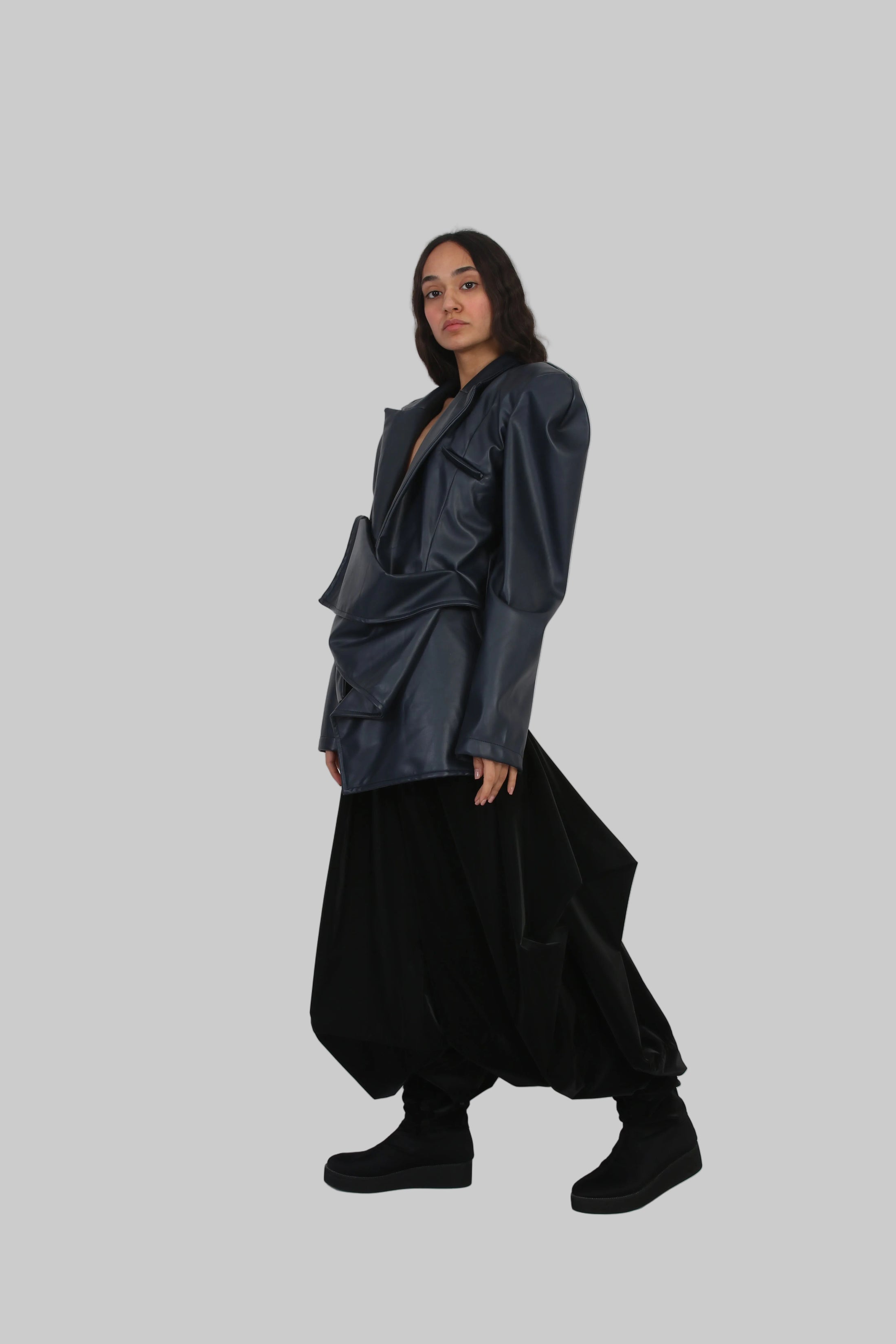 Onyx Sculptural Blazer