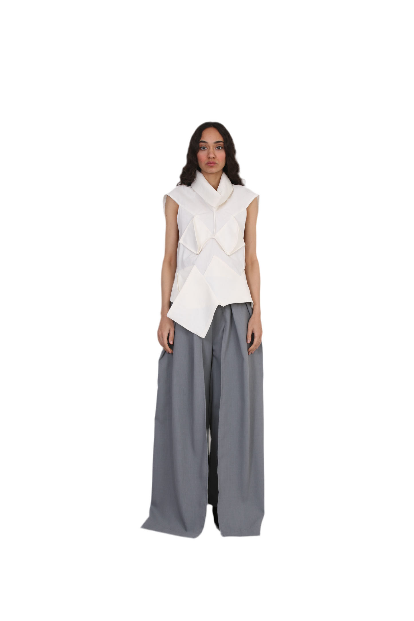Celestial slit Wide-Leg Pants