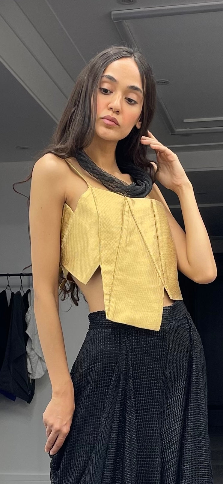 The Noir Edge Crop Top