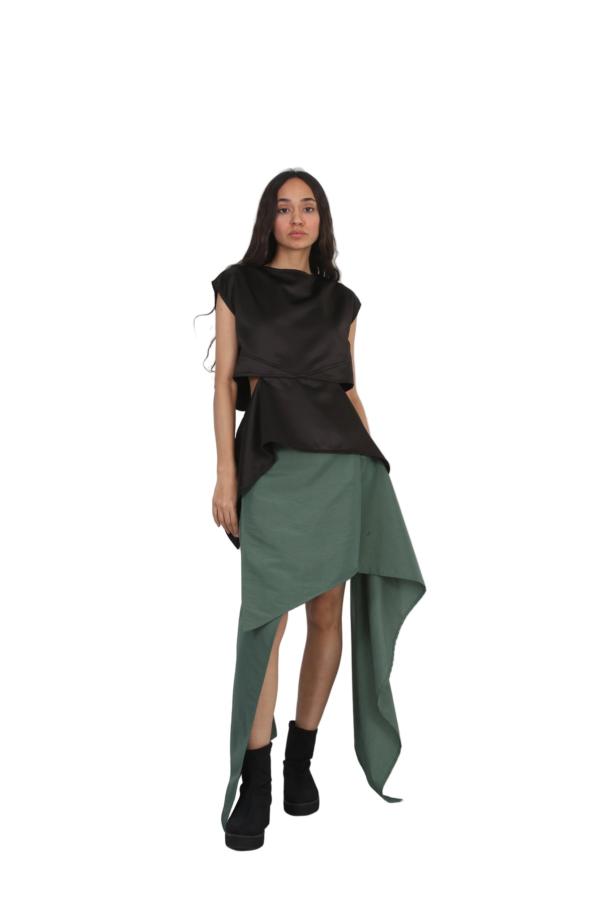 Eclipsed layered skirt
