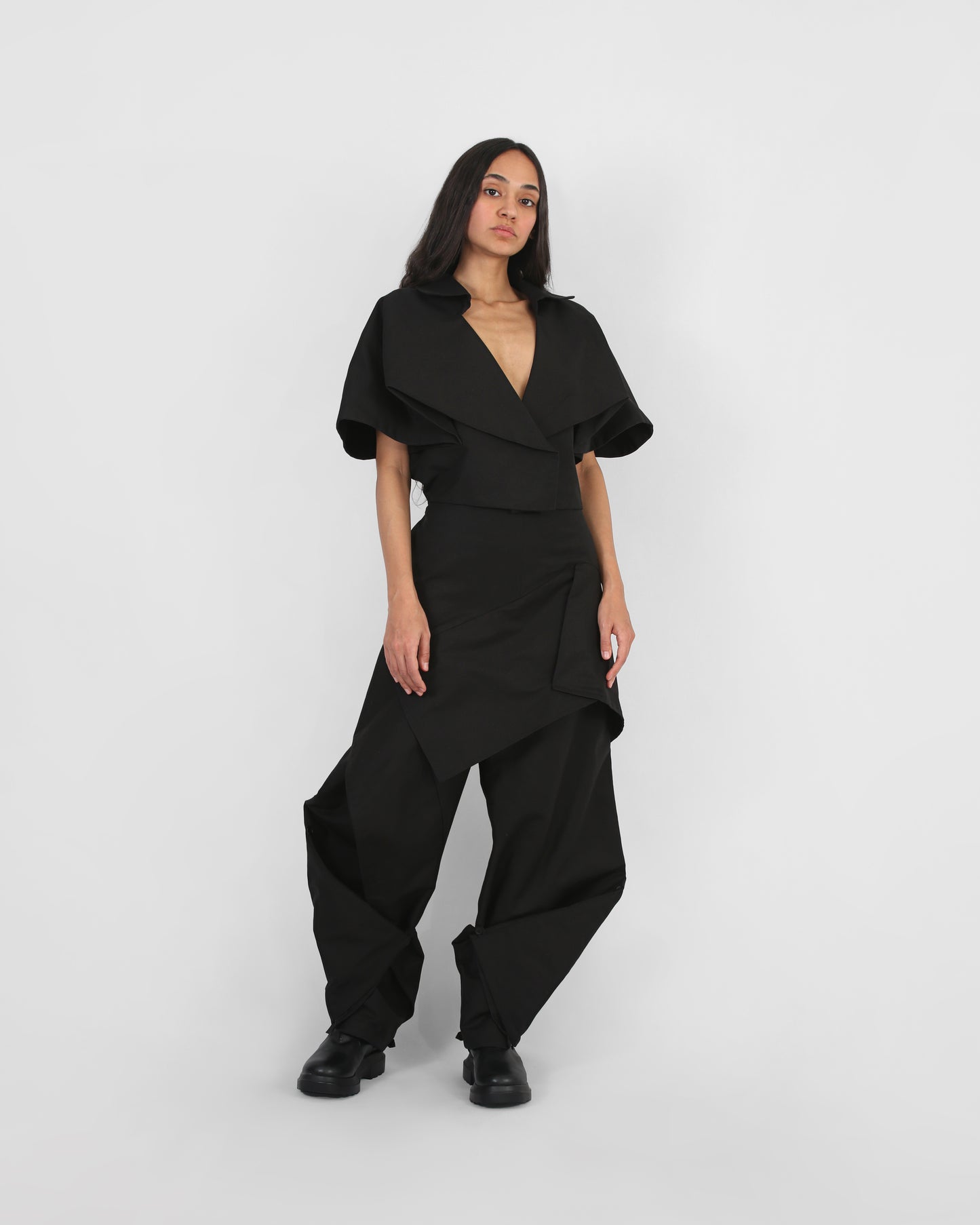 Eternal Fold cropped coat