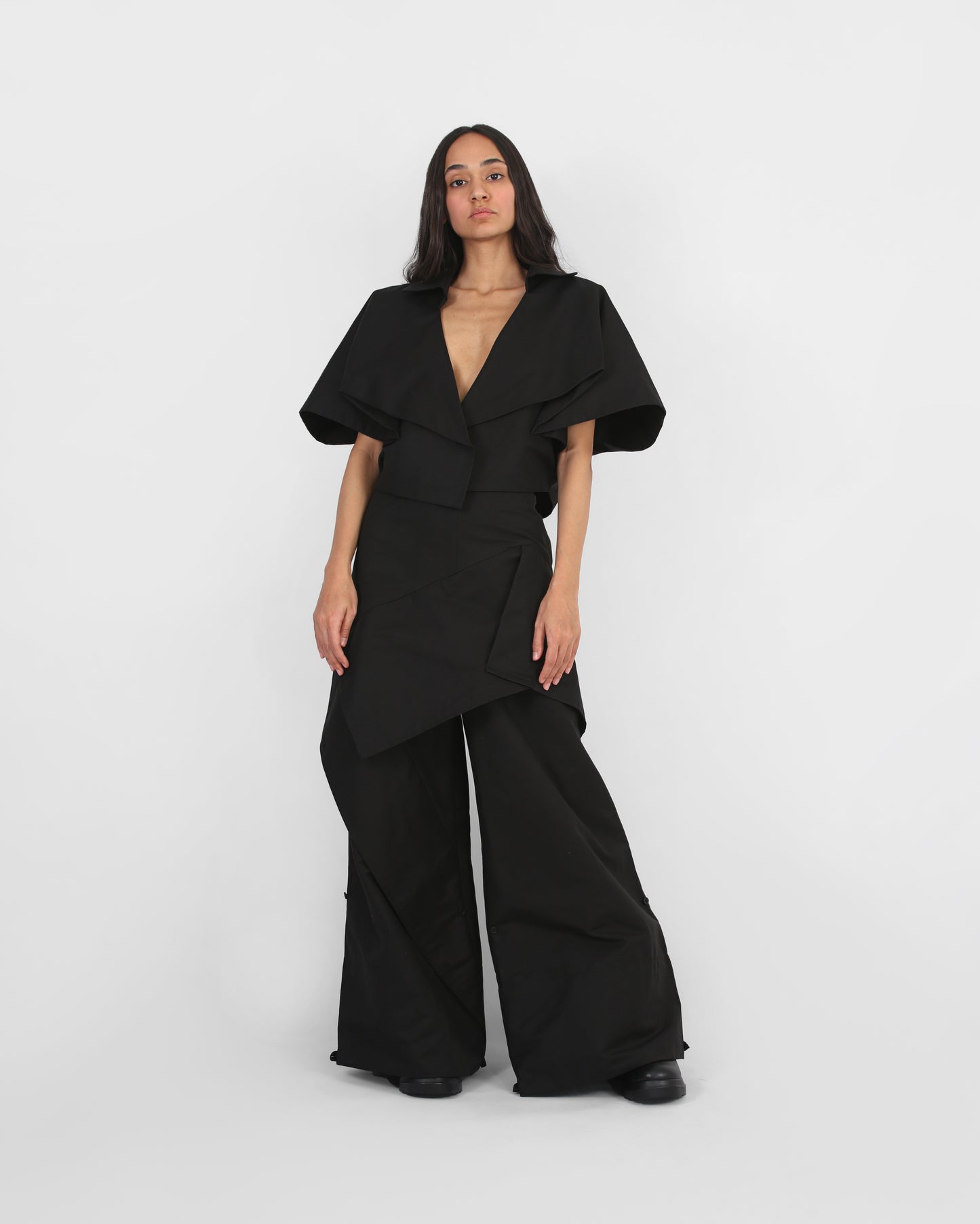 Eternal Fold cropped coat