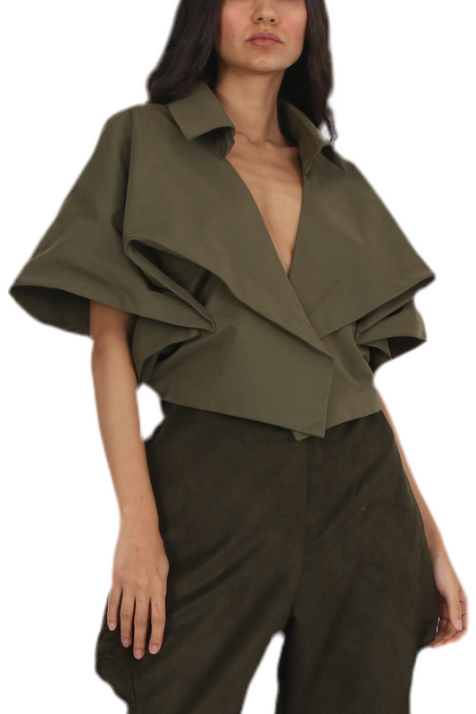 Eternal Fold Rainproof cropped Jacket