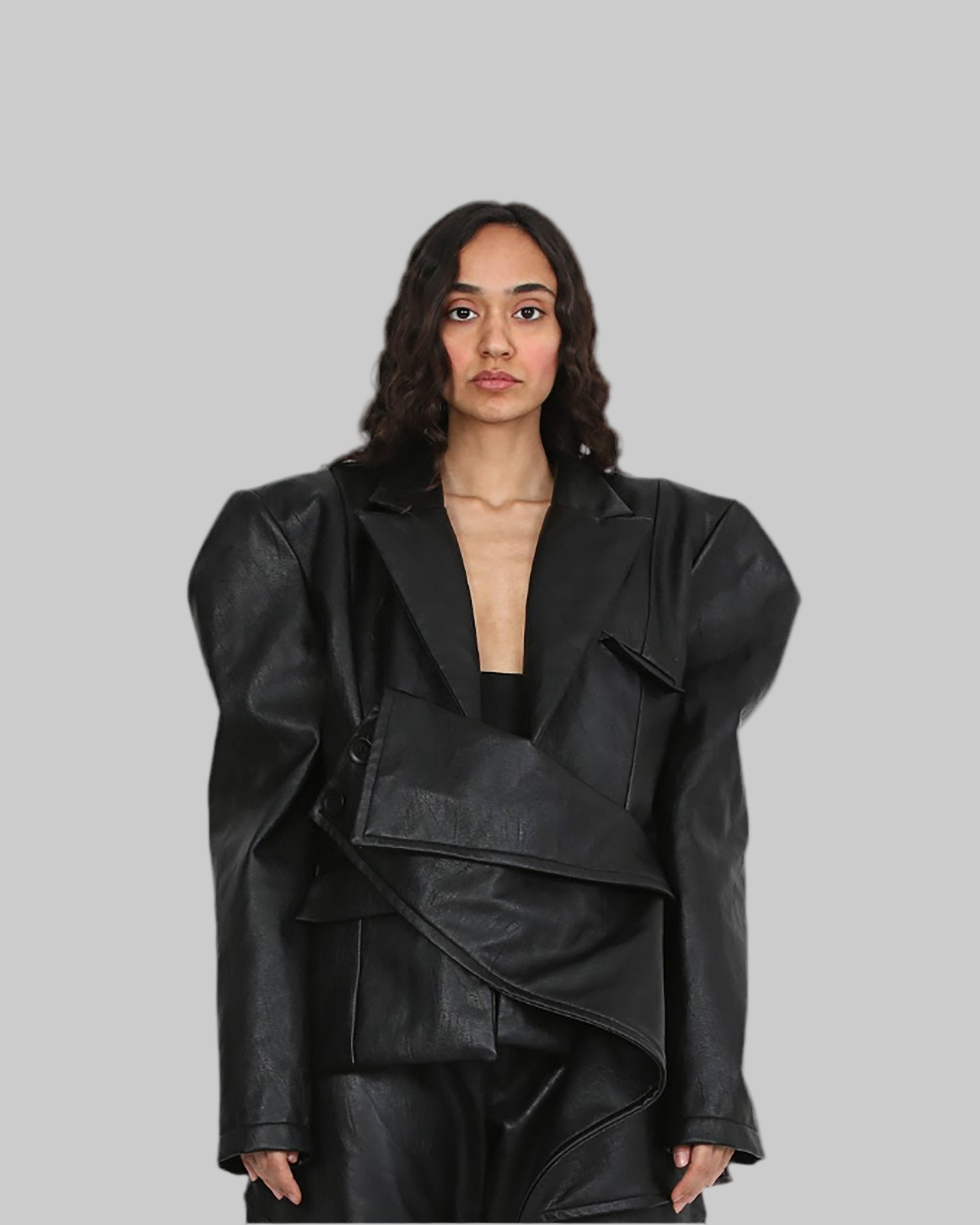 Onyx Sculptural Blazer