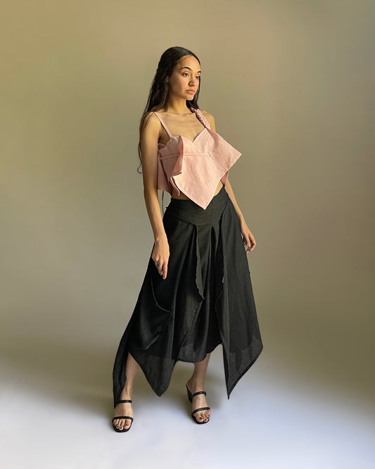 Midnight veil Skirt-Pants