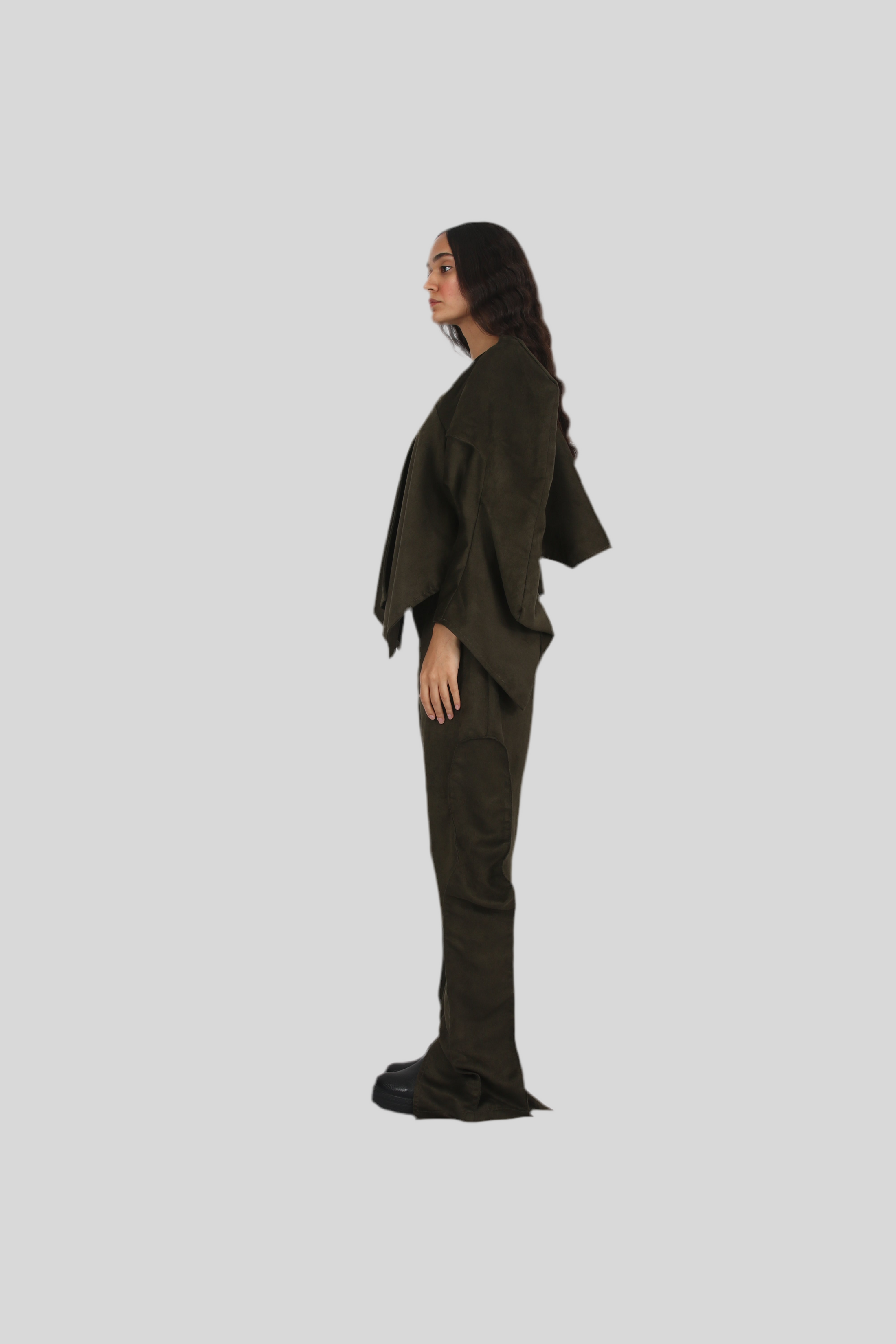 The Koan Jacket in Faux Suede