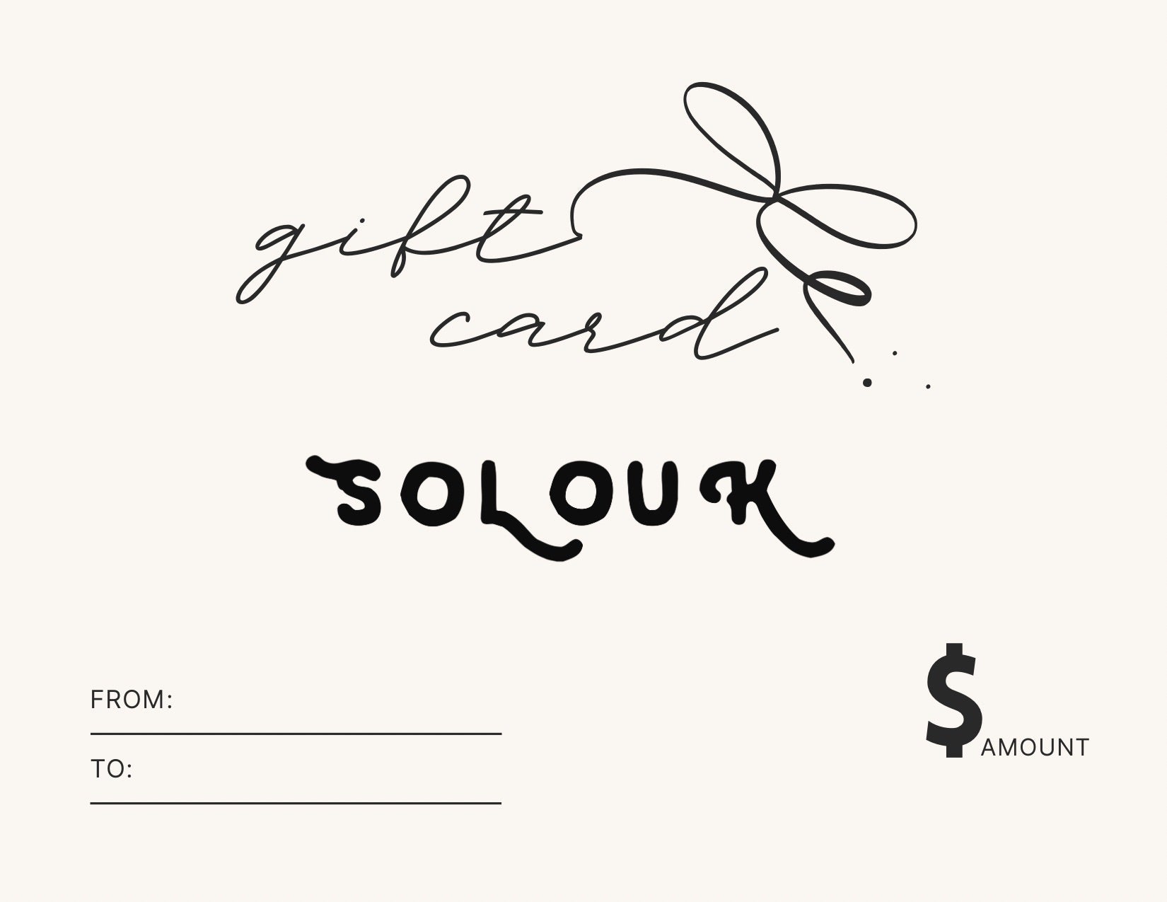 SOLOUK GIFT CARD