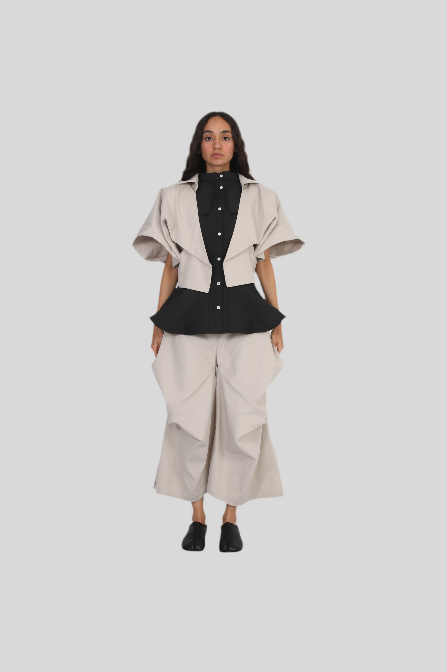 Eternal Fold cropped coat