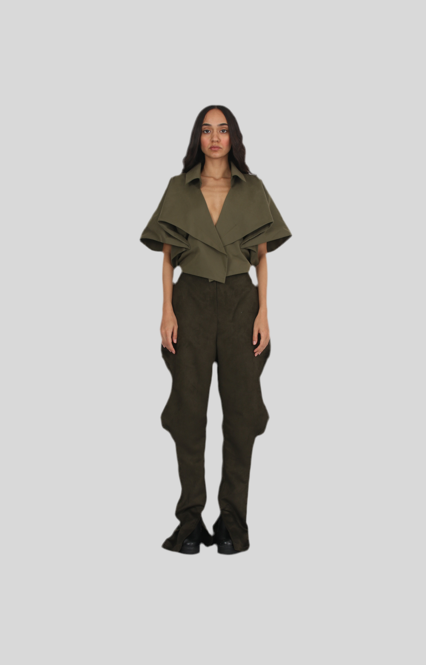 Eternal Fold Rainproof cropped coat