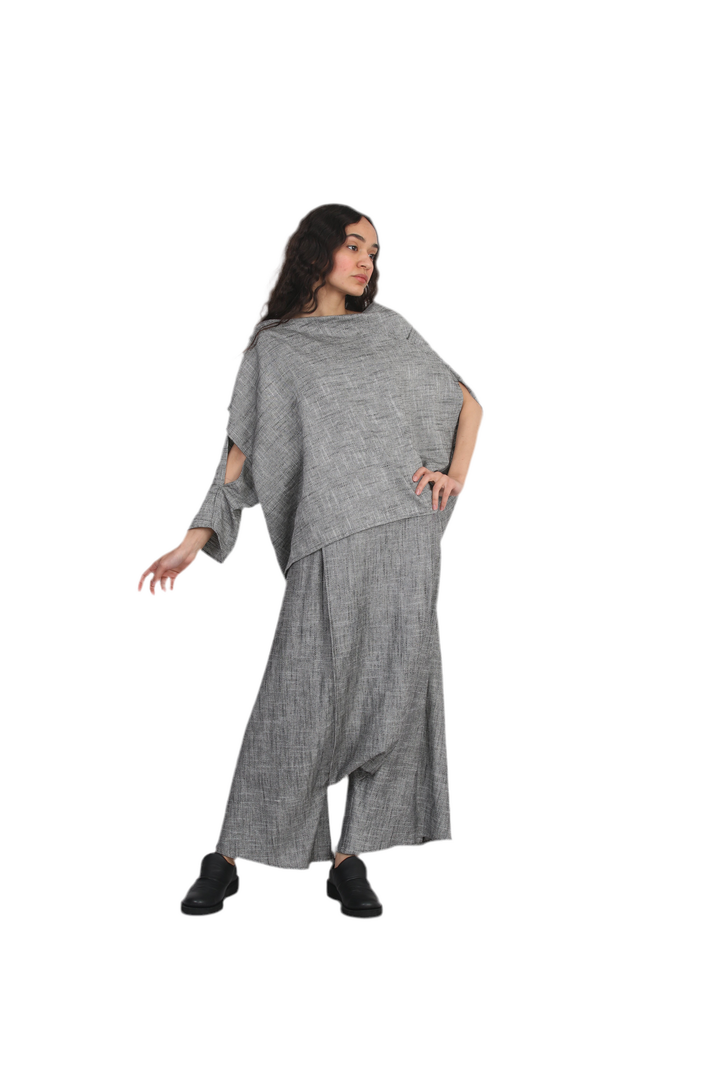 Veil Asymmetry Blouse