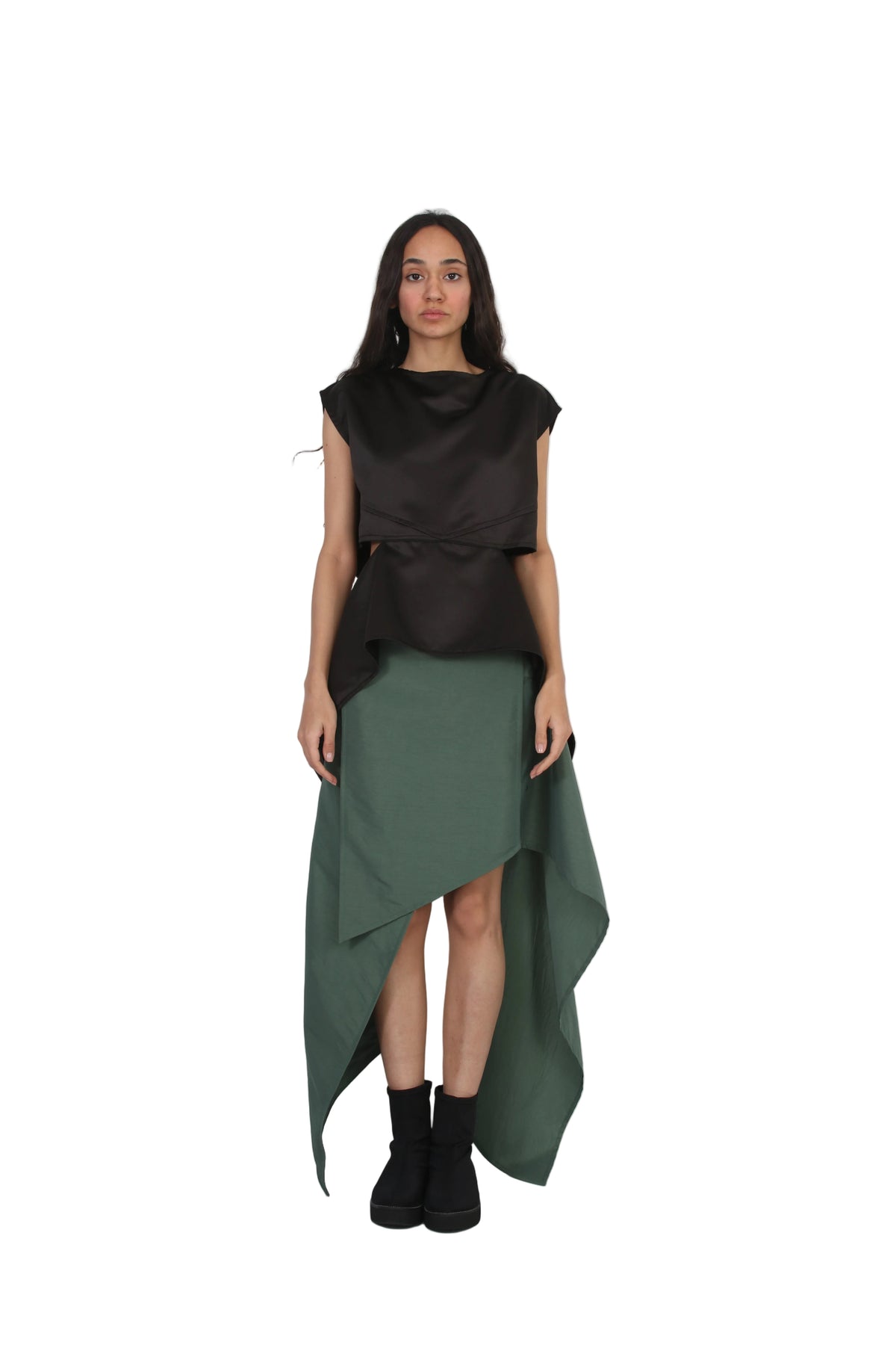 Eclipsed layered skirt
