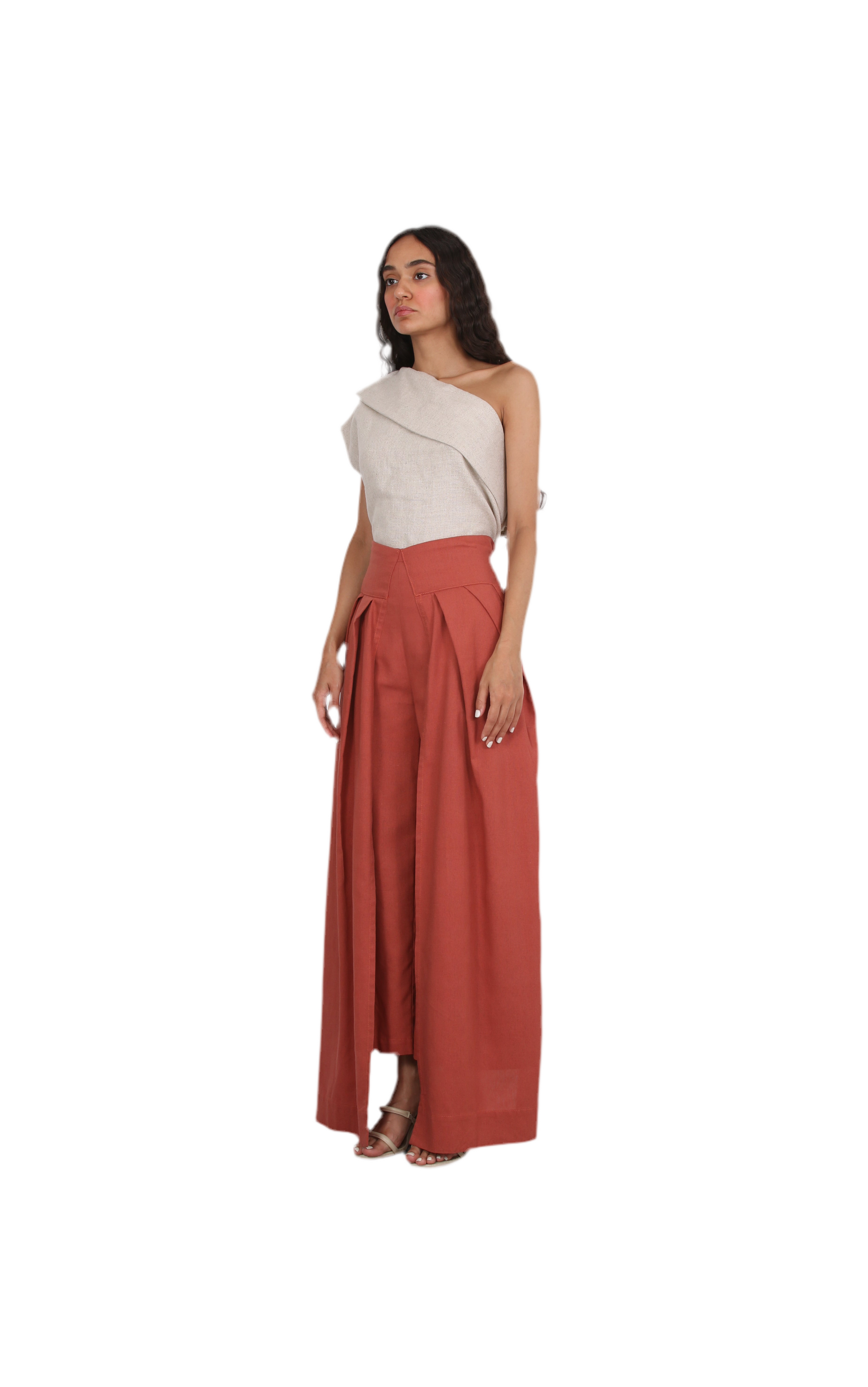 Asymmetry one shoulder Top