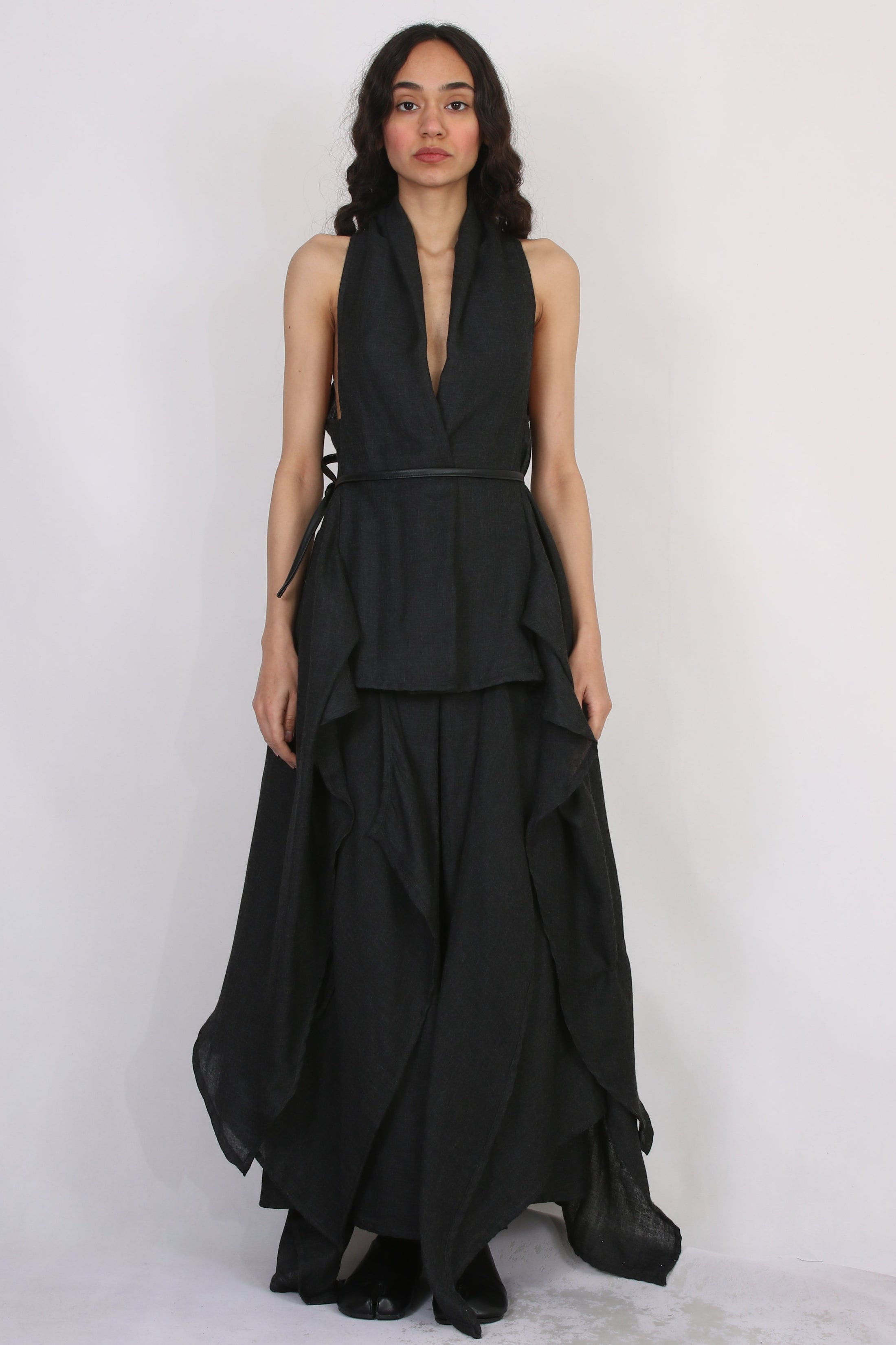 Midnight veil Skirt-Pants