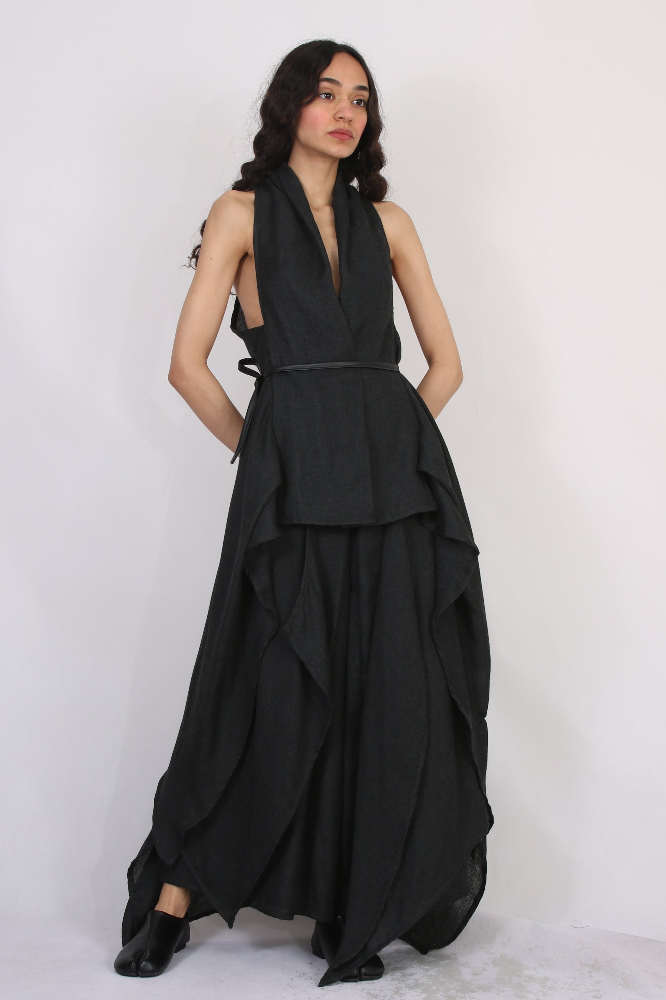 Midnight veil Skirt-Pants